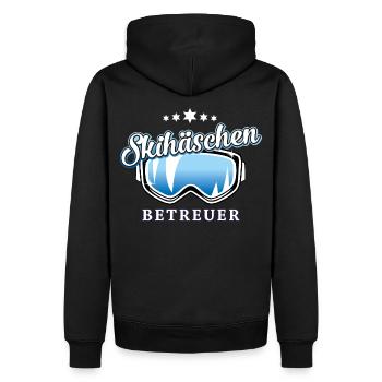 Skihasen Betreuer lustig Snowboard Geschenk Bunny - Männer Premium Bio Hoodie - Schwarz - Hinten - Nico (187cm)
