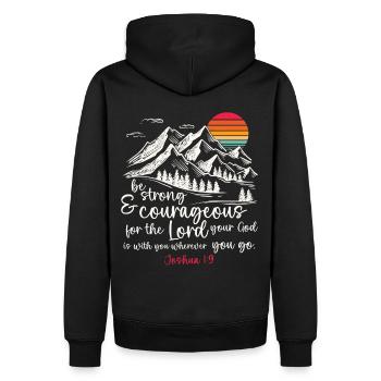 Jesus Christ - Christian Shirt Bible Verse - Men’s Premium Organic Hoodie - black - Back - Nico (187cm)