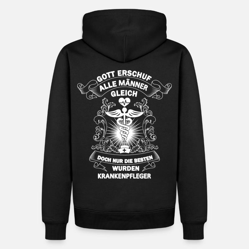 Krankenpfleger - Männer Premium Bio Hoodie - Schwarz