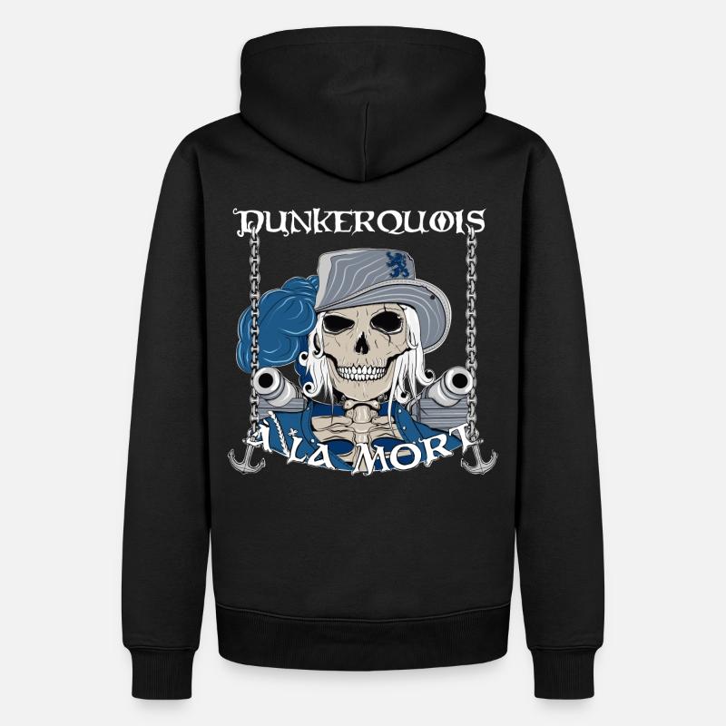 Dunkerquois à la mort - Sweat à capuche Premium bio Homme - noir