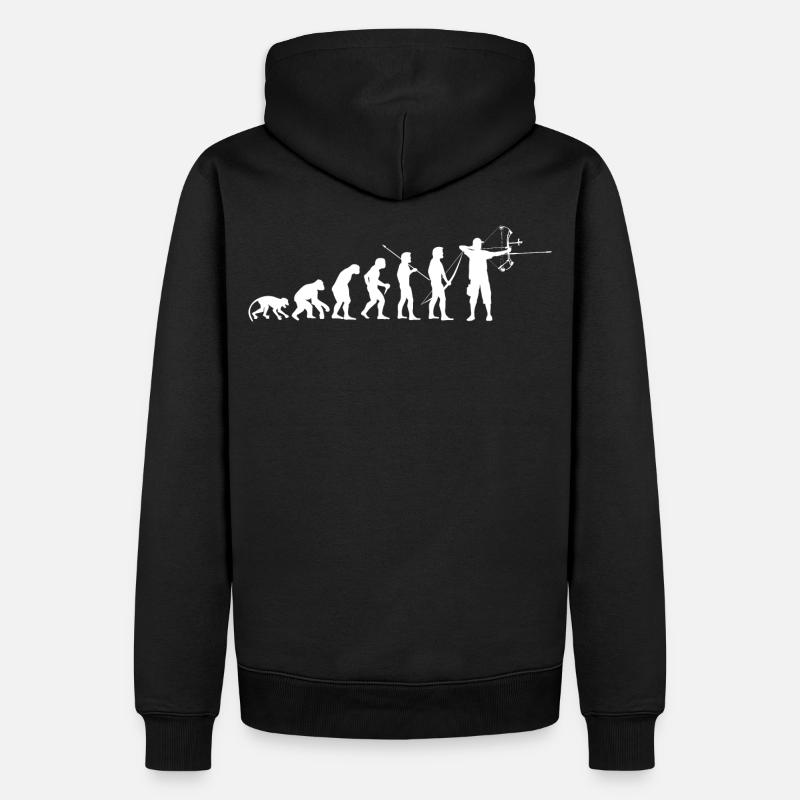 ArcLab CompoundArcherEvolution-White - Sweat à capuche Premium bio Homme - noir