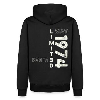 49. Geburtstag Mann legendär Mai Jahrgang 1974 - Männer Premium Bio Hoodie - Schwarz - Hinten - Nico (187cm)