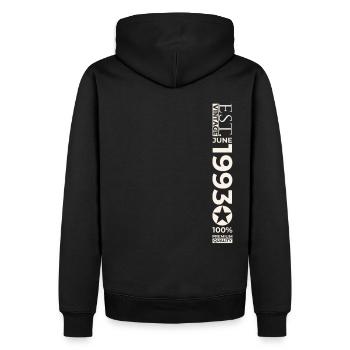 30th Birthday Man Original June Vintage 1993 - Men’s Premium Organic Hoodie - black - Back - Nico (187cm)