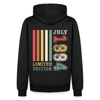 29. Geburtstag Mann Legendary Juli Jahrgang 1994 - Männer Premium Bio Hoodie - Schwarz - Hinten - Nico (187cm)