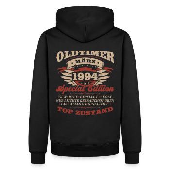 30th Birthday Classic Car March Vintage 1994 - Men’s Premium Organic Hoodie - black - Back - Nico (187cm)