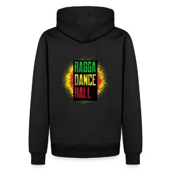 Dance - Music - Ragga Dancehall - Men’s Premium Organic Hoodie - black - Back - Nico (187cm)