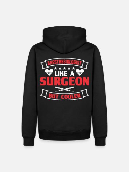 Anesthesia Anesthesia Technician Anesthesiologist - Men’s Premium Organic Hoodie - black