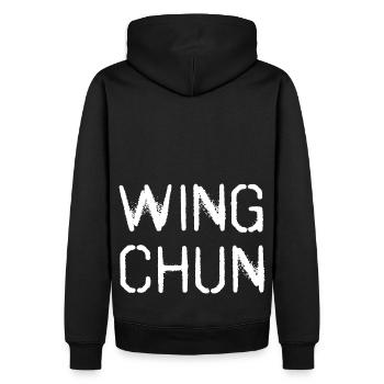 Wing Chun WingTsun Wing-tsun - Sweat à capuche Premium bio Homme - noir - Dos - Nico (187cm)