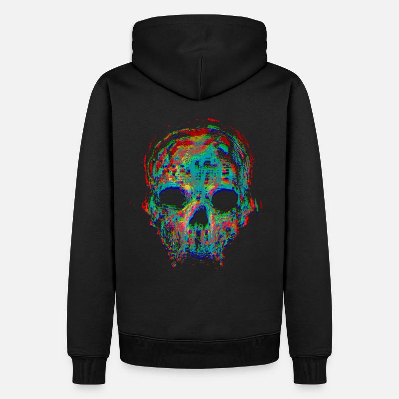 Crâne - Sweat à capuche Premium bio Homme - noir