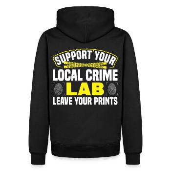 Forensic Scientist Forensic Forensic Science - Men’s Premium Organic Hoodie - black - Back - Nico (187cm)