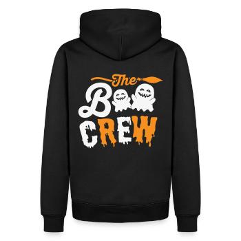 « The Boo Crew » - Doux fantômes et amusement effrayant - Sweat à capuche Premium bio Homme - noir - Dos - Nico (187cm)