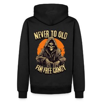 Grim Reaper Halloween Full Moon - Trick or Treat - Sweat à capuche Premium bio Homme - noir - Dos - Nico (187cm)