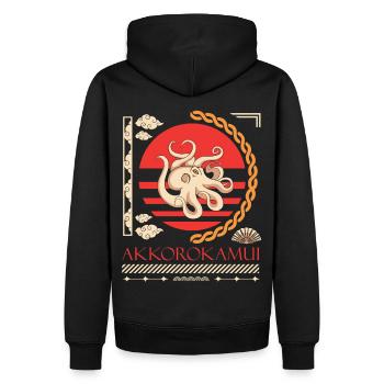 Streetwear art pour les fans d’anime, manga et otakus - Sweat à capuche Premium bio Homme - noir - Dos - Nico (187cm)