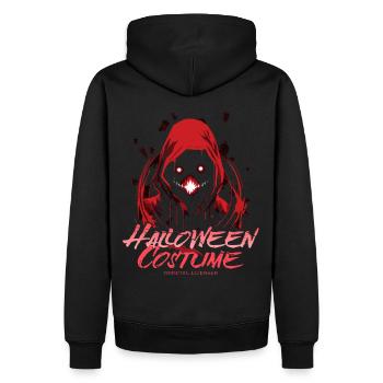Monster Red Hood - Costume d’Halloween pour femme - Sweat à capuche Premium bio Homme - noir - Dos - Nico (187cm)