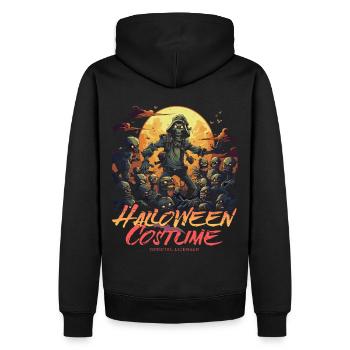 Cool Zombie Hunter: Costume d’Halloween pour femmes - Sweat à capuche Premium bio Homme - noir - Dos - Nico (187cm)