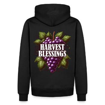 Blessing Harvest Thanksgiving Dinde Temps pour les garçons - Sweat à capuche Premium bio Homme - noir - Dos - Nico (187cm)