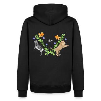 Töten - Männer Premium Bio Hoodie - Schwarz - Hinten - Nico (187cm)