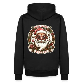 Big Nick Energy - Holidays Family Funny Christmas - Men’s Premium Organic Hoodie - black - Back - Nico (187cm)