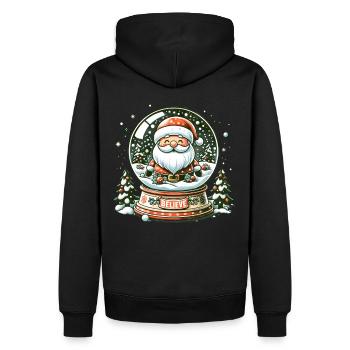 Croire Père Noël - Vacances Noël drôle en famille - Sweat à capuche Premium bio Homme - noir - Dos - Nico (187cm)