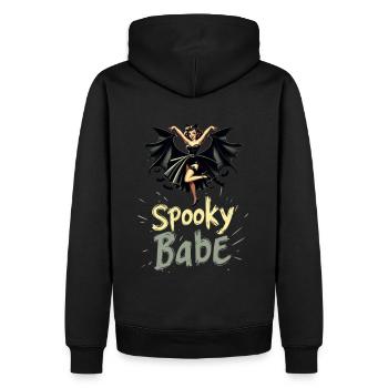 Spooky Babe Bat Retro Halloween Femmes - Sweat à capuche Premium bio Homme - noir - Dos - Nico (187cm)