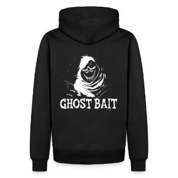 Ghost Bait Schädel Geistköder Spukender Sensenmann - Männer Premium Bio Hoodie - Schwarz - Hinten - Nico (187cm)