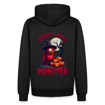 Mignon monstre Halloween Outfit Enfants - Sweat à capuche Premium bio Homme - noir - Dos - Nico (187cm)