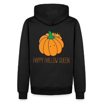 Happy Hallow Queen - Tenue drôle d’Halloween - Sweat à capuche Premium bio Homme - noir - Dos - Nico (187cm)