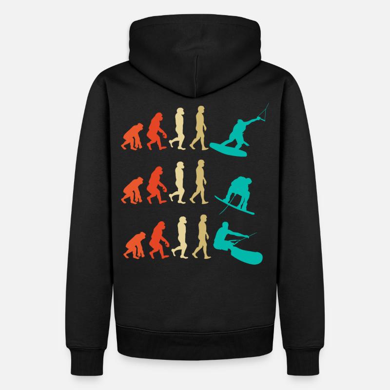 Cadeau d'évolution de wakeboard - Sweat à capuche Premium bio Homme - noir