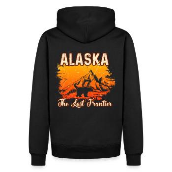 Alaska - Sweat à capuche Premium bio Homme - noir - Dos - Nico (187cm)