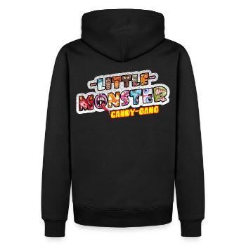 Little Monster Candy Gang Halloween Feier Party - Männer Premium Bio Hoodie - Schwarz - Hinten - Nico (187cm)