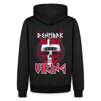 Danish Viking - Men’s Premium Organic Hoodie - black - Back - Nico (187cm)