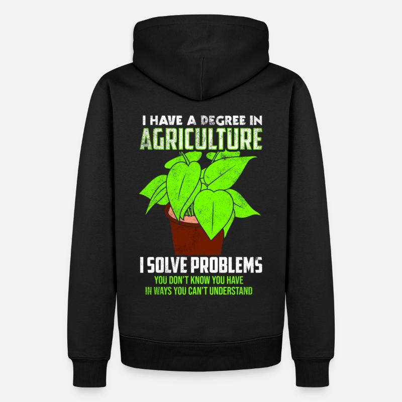 Sciences agricoles - Sweat à capuche Premium bio Homme - noir