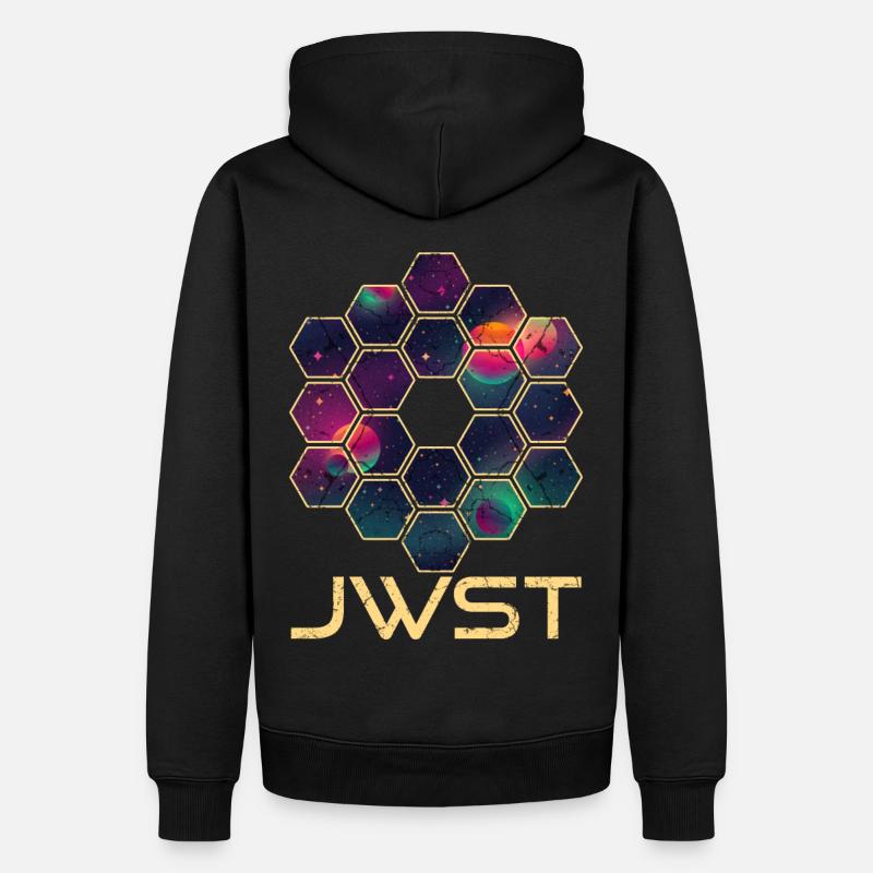 Télescope spatial James Webb - Sweat à capuche Premium bio Homme - noir