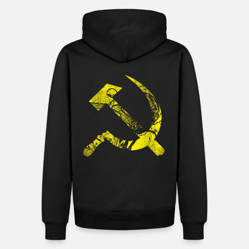 Hammer und Sichel - Männer Premium Bio Hoodie - Schwarz