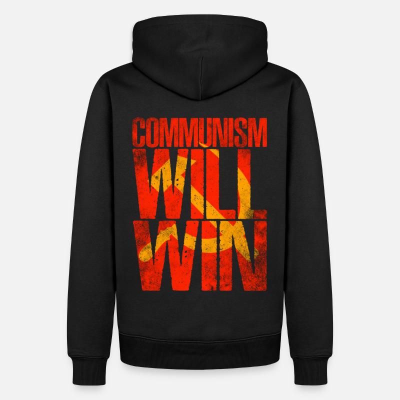 Le communisme triomphera - Sweat à capuche Premium bio Homme - noir
