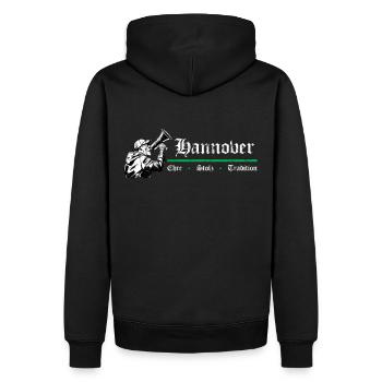 Hannover Honor Pride Tradition - Sweat à capuche Premium bio Homme - noir - Dos - Nico (187cm)