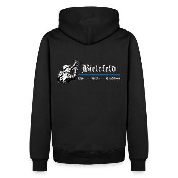 Bielefeld Honor Pride Tradition - Sweat à capuche Premium bio Homme - noir - Dos - Nico (187cm)