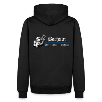 Bochum Honor Pride Tradition - Sweat à capuche Premium bio Homme - noir - Dos - Nico (187cm)