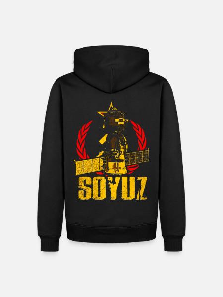 Sojus Raumschiff - Männer Premium Bio Hoodie - Schwarz