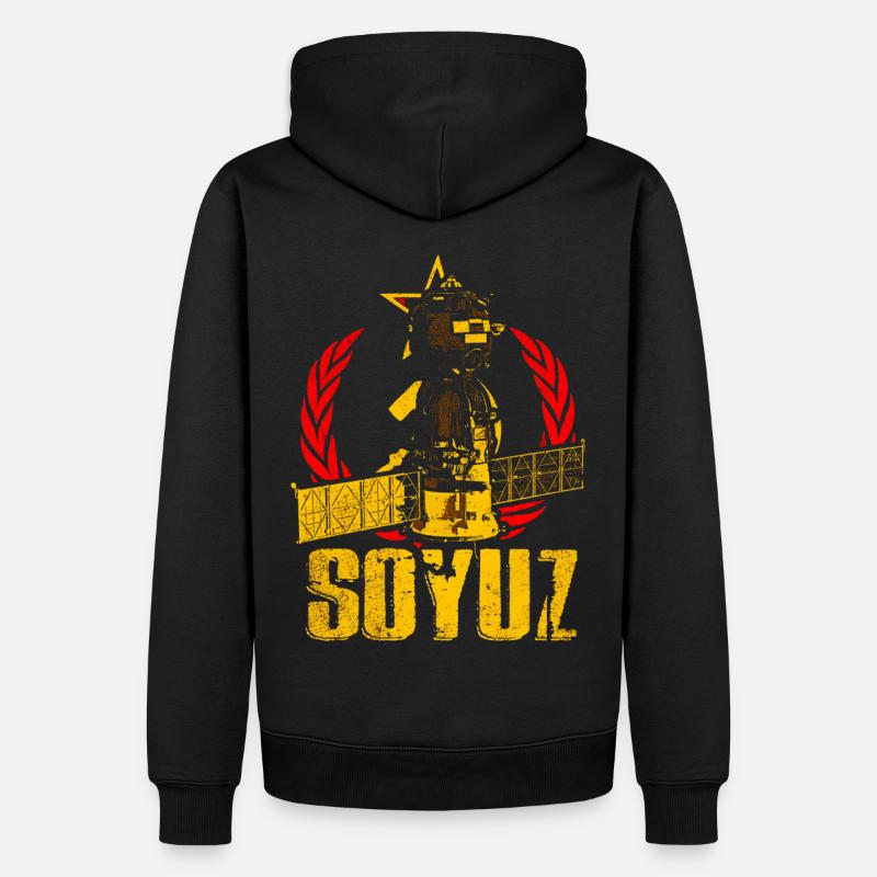 Vaisseau spatial Soyouz - Sweat à capuche Premium bio Homme - noir