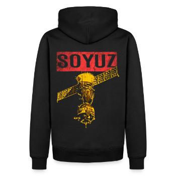 Soyuz spaceship Soviet Union - Men’s Premium Organic Hoodie - black - Back - Nico (187cm)