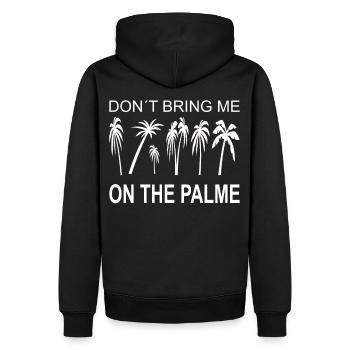 Ne m’amène pas sur la palme - Sweat à capuche Premium bio Homme - noir - Dos - Nico (187cm)