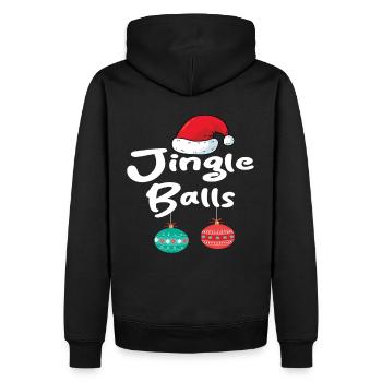 Jingle Balls Tinsel Seins Drôle Assorti Couple Che - Sweat à capuche Premium bio Homme - noir - Dos - Nico (187cm)