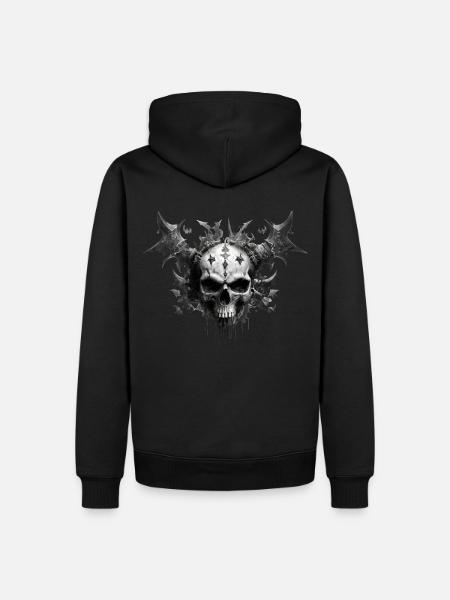 SkullKO - Men’s Premium Organic Hoodie - black