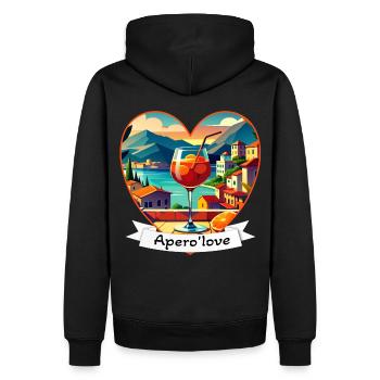 Love Vacation Drink Summer Vacation Love Dream Shirt - Men’s Premium Organic Hoodie - black - Back - Nico (187cm)
