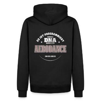 Es ist in meiner DNA ich muss zum AERODANCE - Männer Premium Bio Hoodie - Schwarz - Hinten - Nico (187cm)