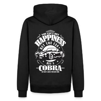AC Cobra Drôle Dire Cadeau Bonheur Acheter - Sweat à capuche Premium bio Homme - noir - Dos - Nico (187cm)