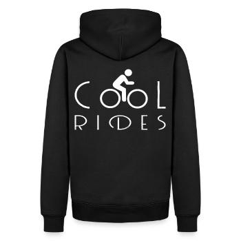 Balades cool à vélo - Sweat à capuche Premium bio Homme - noir - Dos - Nico (187cm)