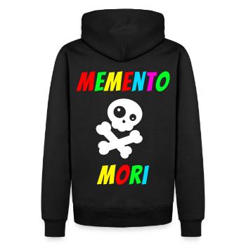 Memento Mori - Sweat à capuche Premium bio Homme - noir - Dos - Nico (187cm)