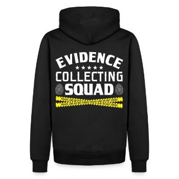 Criminalistique Criminalistique - Sweat à capuche Premium bio Homme - noir - Dos - Nico (187cm)